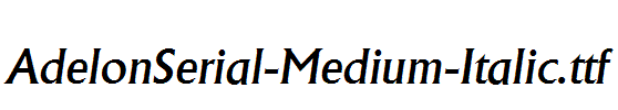 AdelonSerial-Medium-Italic.ttf