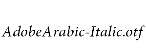 AdobeArabic-Italic.otf