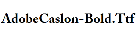 AdobeCaslon-Bold.Ttf