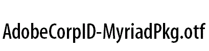 AdobeCorpID-MyriadPkg.otf