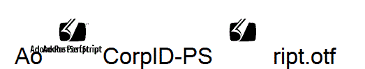 AdobeCorpID-PScript.otf