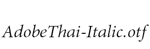 AdobeThai-Italic.otf