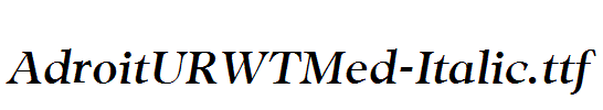 AdroitURWTMed-Italic.ttf