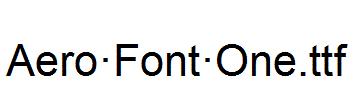 Aero·Font·One.ttf