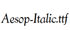 Aesop-Italic.ttf
