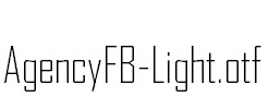 AgencyFB-Light.otf