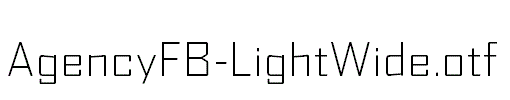 AgencyFB-LightWide.otf
