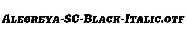 Alegreya-SC-Black-Italic.otf