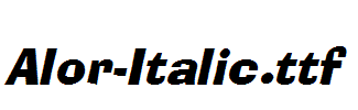 Alor-Italic.ttf