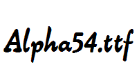 Alpha54.ttf
