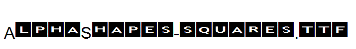 AlphaShapes-squares.ttf