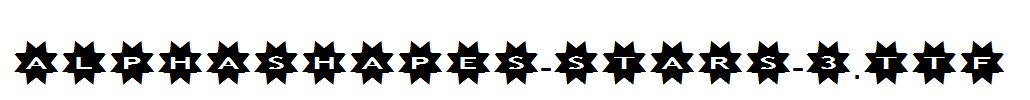 AlphaShapes-stars-3.ttf