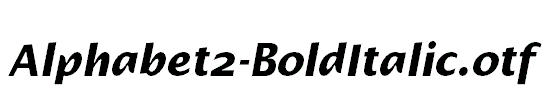 Alphabet2-BoldItalic.otf