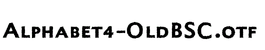 Alphabet4-OldBSC.otf