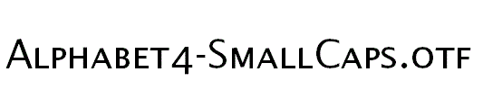 Alphabet4-SmallCaps.otf