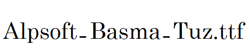 Alpsoft-Basma-Tuz.ttf