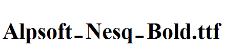 Alpsoft-Nesq-Bold.ttf
