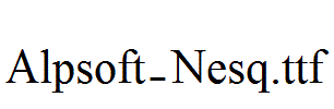 Alpsoft-Nesq.ttf