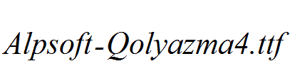 Alpsoft-Qolyazma4.ttf
