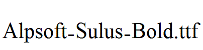 Alpsoft-Sulus-Bold.ttf