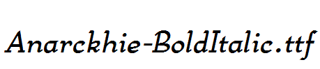 Anarckhie-BoldItalic.ttf