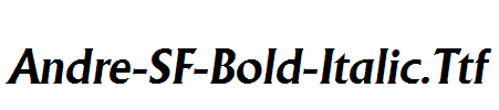 Andre-SF-Bold-Italic.Ttf