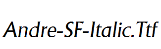 Andre-SF-Italic.Ttf