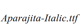 Aparajita-Italic.ttf