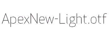 ApexNew-Light.otf