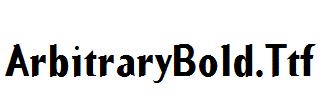 ArbitraryBold.Ttf