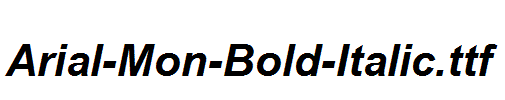 Arial-Mon-Bold-Italic.ttf