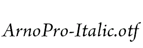 ArnoPro-Italic.otf