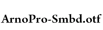 ArnoPro-Smbd.otf