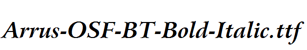 Arrus-OSF-BT-Bold-Italic.ttf