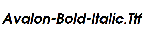 Avalon-Bold-Italic.Ttf