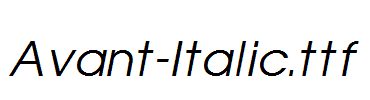 Avant-Italic.ttf