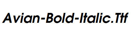Avian-Bold-Italic.Ttf