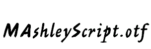 MAshleyScript.otf