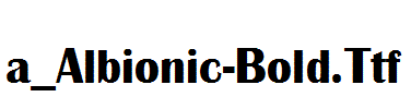 a_Albionic-Bold.Ttf