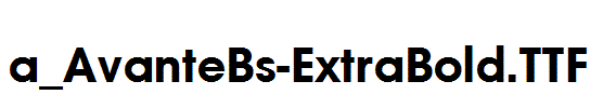 a_AvanteBs-ExtraBold.TTF