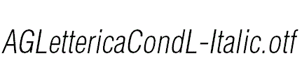 AGLettericaCondL-Italic.otf