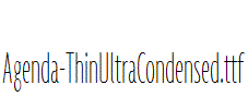 Agenda-ThinUltraCondensed.ttf