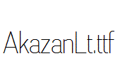 AkazanLt.ttf