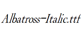 Albatross-Italic.ttf