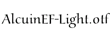 AlcuinEF-Light.otf