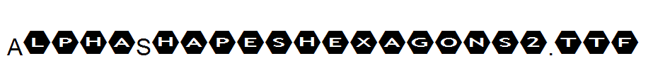 AlphaShapeshexagons2.ttf