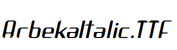 ArbekaItalic.TTF