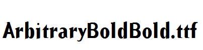 ArbitraryBoldBold.ttf