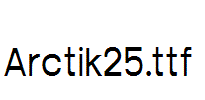 Arctik25.ttf