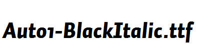 Auto1-BlackItalic.ttf